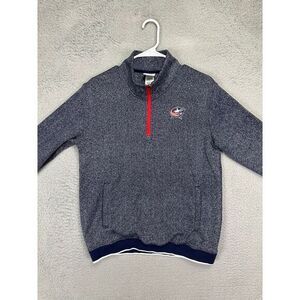 NHL Sweater‎ Womens Medium 8-10 Blue Columbus Blue Jackets Fleece Lined Pullover